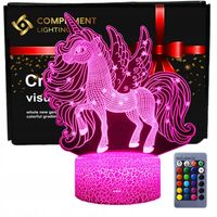 Lampka 3D nocna led usb JEDNOROŻEC UNICORN