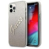 Guess GUHCP12LPCUGLSGO iPhone 12 Pro Max 6,7" złoty/gold hardcase Glitter