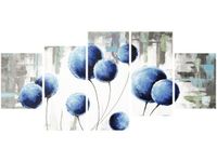 70CM 150CM OBRAZ 5 ELEM ABSTRAKCYJNE DMUCHAWCE ŚCIENNY