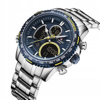 Zegarek męski NAVIFORCE LUXURY PODŚWIETLENIE STALOWA BRANSOLETA 4 KOLORY