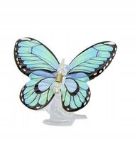 Spinka klamra plastikowa motyl duża jasny niebieski 7 cm