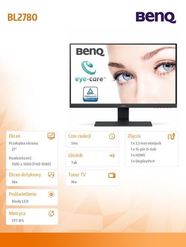 Monitor 27 BL2780 LED 4ms/IPS/20mln:1/HDMI na Arena.pl