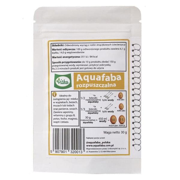 Aquafaba 30g zdjęcie 2