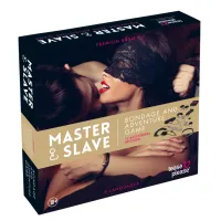 tease & please master & slave bondage game zestaw akcesoriow beżowy