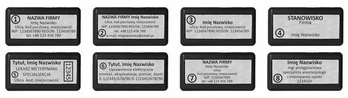 PIECZĄTKA FIRMOWA WAGRAF B3s - do 6 wersów - 47x18mm - 12 kolorów do wyboru na Arena.pl