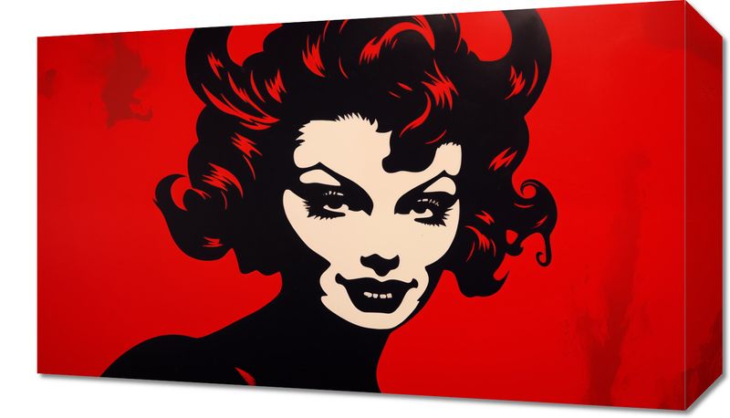 Obraz 50x30cm Czerwona Diablica zdjęcie 1