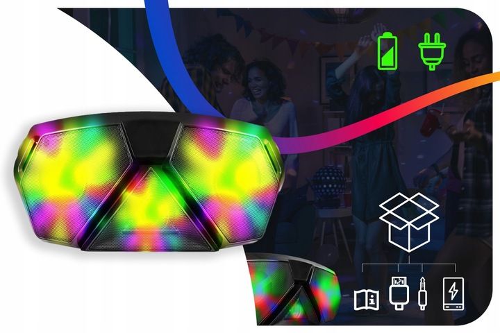 GŁOŚNIK BEZPRZEWODOWY BLUETOOTH 320W KULA ZESTAW zdjęcie 5