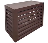 Osłona klimatyzatora pompy ciepła 90x40x80 cm Ciemny brąz - Zabudowa TS908