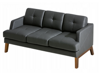 Czarna Kanapa Trzyosobowa 189 cm KARL DL - Kolory Do Wyboru