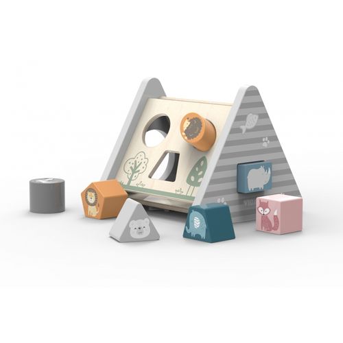 Drewniana piramidka edukacyjna - Sorter - VIGA na Arena.pl