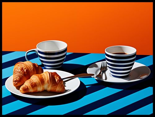 Plakat 80x60cm Croissanty na Arena.pl