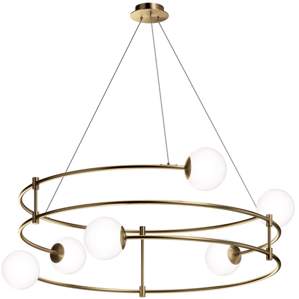 Zwisowa lampa Basic Form MOD317PL-06G balls kule białe zdjęcie 1