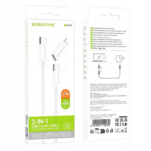 Kabel niktrade USB typ C - USB typ C 1 m biały na Arena.pl