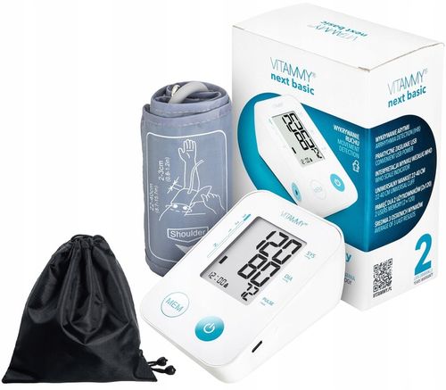 CIŚNIENIOMIERZ NARAMIENNY VITAMMY USB ARYTMIA ETUI RĘKAW 22-40CM CERTYFIKAT na Arena.pl