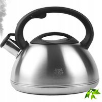 TRADYCYJNY CZAJNIK STALOWY Z GWIZDKIEM GAZ INDUKCJA 3 L POKRYWA