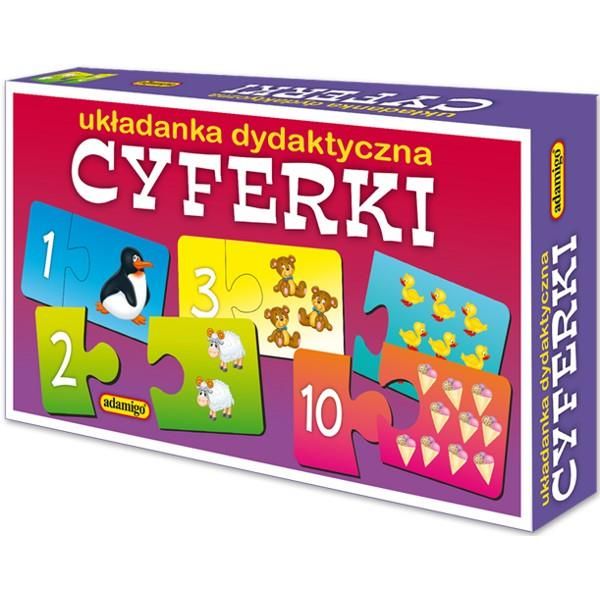 ADAMIGO Ukladanka puzzlowa Cyferki zdjęcie 1