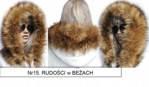 Futrzane OBSZYCIE do KAPTURA KOŁNIERZ SZALIK na Arena.pl