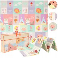 MATA EDUKACYJNA DLA NIEMOWLĄT INTERAKTYWNA PIANKOWA DWUSTRONNA 200X180 XPE