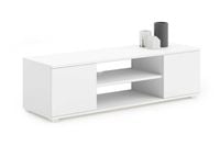 Szafka RTV 155 cm skandynawska biała nogi tworzywo