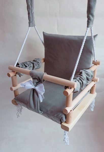 Huśtawka 3w1 dzieci SZARA dom ogród prezent pokój zdjęcie 8