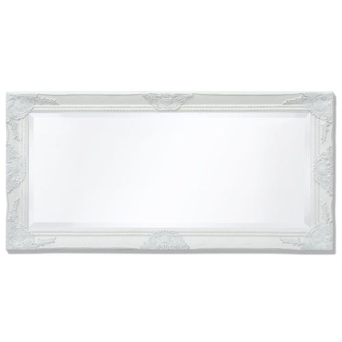 Lustro ścienne w stylu barokowym 100x50cm białe VidaXL na Arena.pl