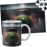 ZESTAW KUBEK + PUZZLE 110EL - PIŁKA NOŻNA SPORT DRUŻYNA MECZ PUCHAR