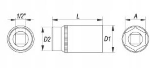 nasadka 10mm 1/2"długie yato na Arena.pl