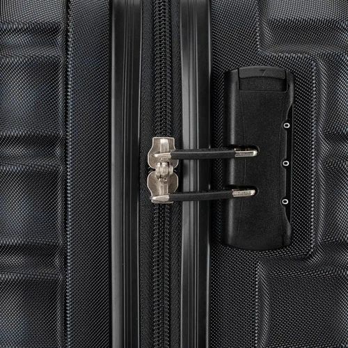 Walizka średnia z ABS WITTCHEN 56-3A-312-11 twarda wytrzymała lekka czarna na Arena.pl