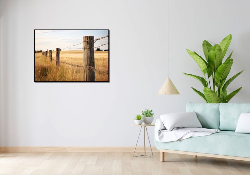 Plakat 100x70cm Płot na Polu zdjęcie 4