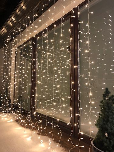 KURTYNA ŚWIETLNA 546LED XL LAMPKI CHOINKOWE 8 FUNKCJI sople CHOINKĘ CHOINKA na Arena.pl