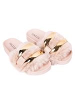 Klapki damskie futerko z klamrą 36 YOCLUB