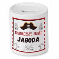 Skarbonka 330 Ml Dla Jagody Córki Dziecka Prezent Z Nadrukiem Ze Zdjęciem