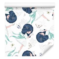 Tapeta ścienna dla dziewczynki motyle wróżki bajka