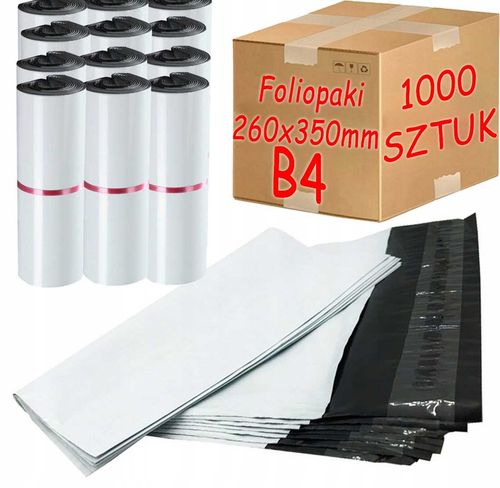 foliopaki kurierskie białe b4 260x350mm - 1000 szt. na Arena.pl