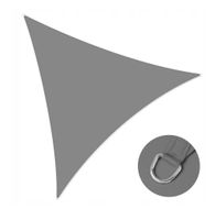 Żagiel przeciwsłoneczny trójkątny ogrodowy 3x3x3 m szary