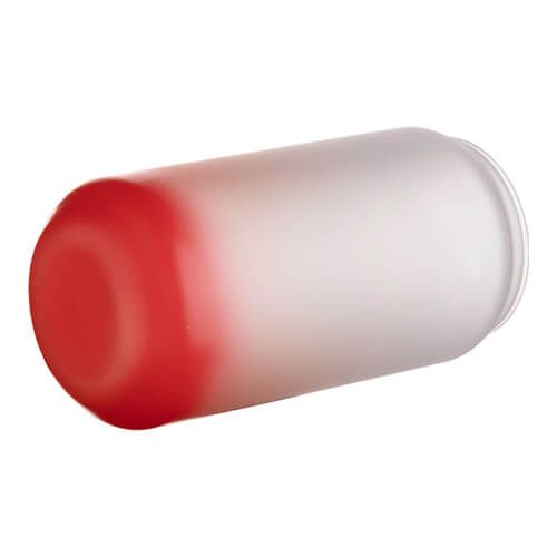 Szklanka 550 ml szroniona do sublimacji - czerwony gradient zdjęcie 2