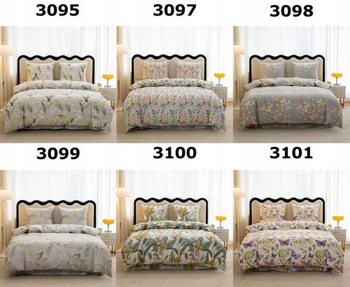 Pościel 160x200 + 2 Poszewki Komplet 3- Częściowy Kwiaty 3D Wiele Wzorów na Arena.pl