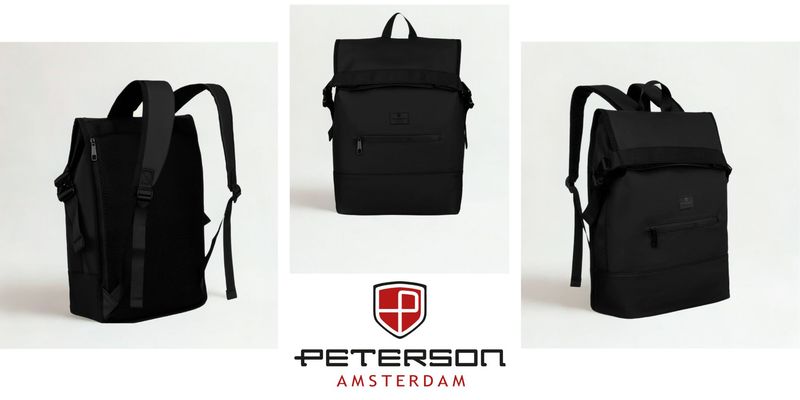 plecak miejski ptn berlin-9077 black zdjęcie 16