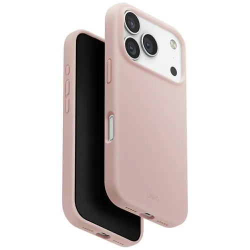 Etui UNIQ Lino na iPhone 17 Pro Magclick Charging - różowe na Arena.pl