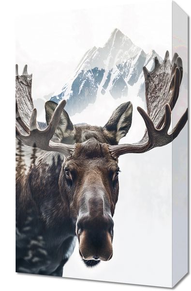 Obraz 30x50cm Łoś Duch Lasu zdjęcie 1