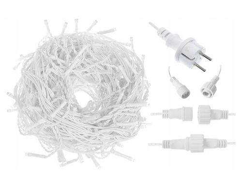 SOPLE 500 LED KURTYNA LAMPKI ZEWNĘTRZNE IP44 FLASH Białe Zimne 25M na Arena.pl