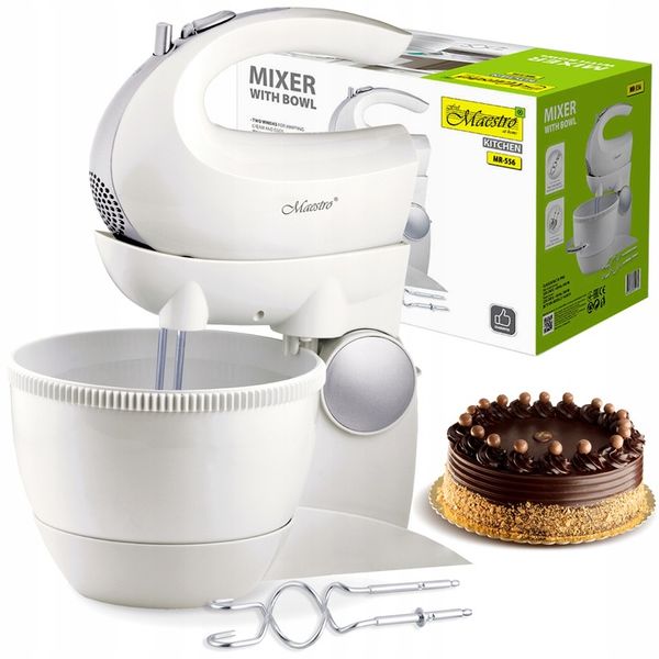 MOCNY Mikser MAESTRO Robot kuchenny Z MISĄ OBROTOWĄ 5 biegów TURBO 600W zdjęcie 1