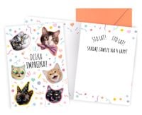 karnet Urodziny (dzika imprezka, koty) PP-2273