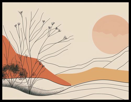 Plakat 65x50cm Pustynna Wydma na Arena.pl