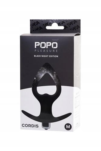 toyfa popo pleasure anal plug cordis m vibro black na Arena.pl