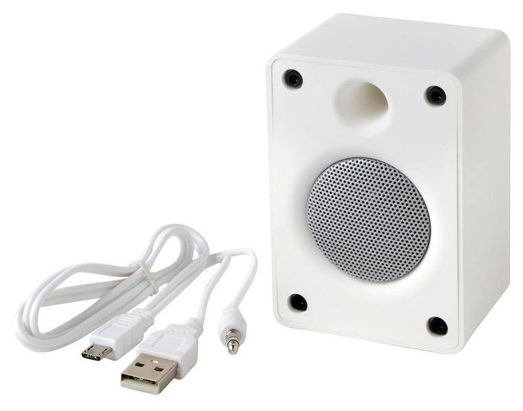 Głośnik Bluetooth OLD SCHOOL, biały zdjęcie 1