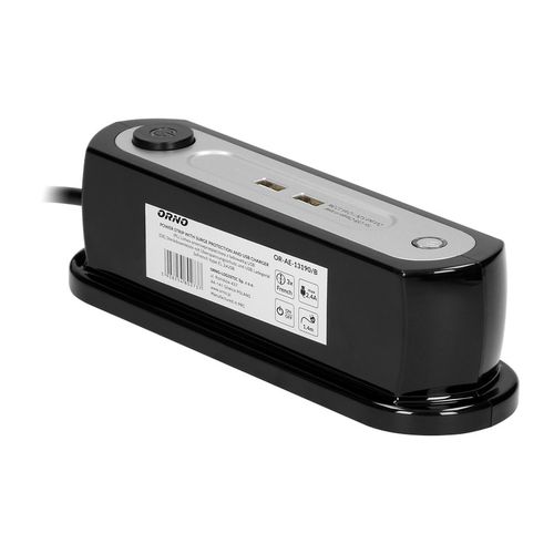przedłużacz biurkowy z wyłącznikiem 3x2p+z, 2xusb 1,4m - on-13190/b na Arena.pl