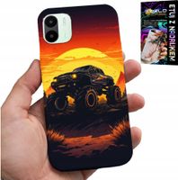 ETUI DO XIAOMI REDMI A1 - MONSTERTRUCK, CIĘŻARÓWKA, WZORY + SZKŁO