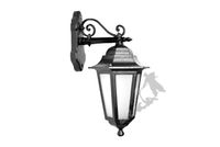 KINKIET G02 ZAWIJAS W DÓŁ Z KLOSZEM ALUMINIOWYM ŻELIWNA LAMPA OGRODOWA RETRO ELEGANCKA DO OGRODU ZEWNĘTRZNA