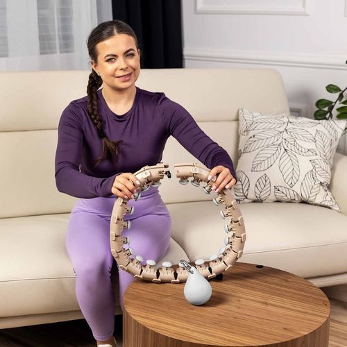 Hula hop z obciążeniem odchudzające wypustkami regulowane 24 elementy smart na Arena.pl